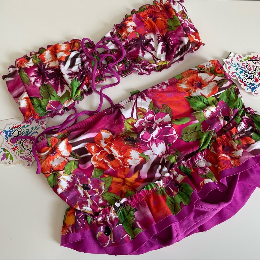 Becca bikini top medium bottom XS